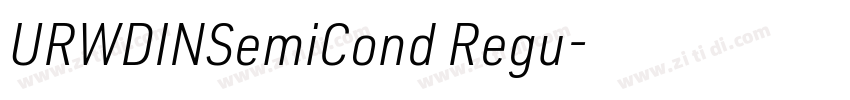URWDINSemiCond Regu字体转换